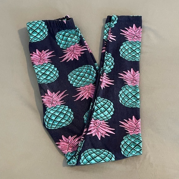 Girls Pineapple Leggings - Picture 2 of 2